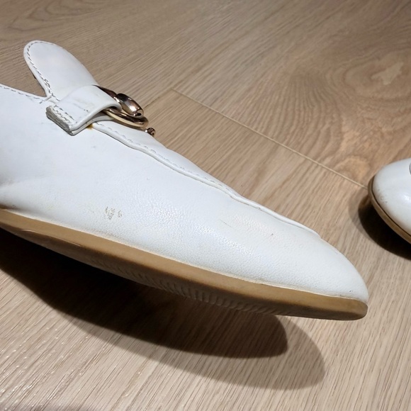 BCBG Women's Zeldi White Leather Fashion Loafers Size 8.5 - Picture 11 of 12